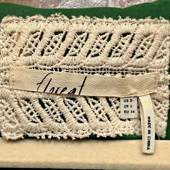 NWT Anthropology - Forest Floral Print Long Sleeve Mini Dress Size 2 - Picture 4 of 6